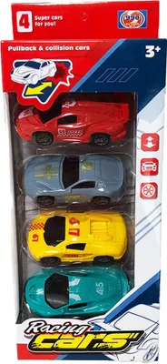 Produktbild von Rennwagen Spielzeug 4er Set - ca. 29 cm