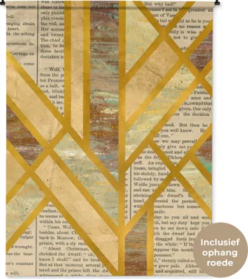 Produktbild von MuchoWow® Wandteppich Wandbehang Gold - Marmor - Luxus 150x200 cm Tapisserie Dekoration Wandtuch - Wandaufhängung - Moderner