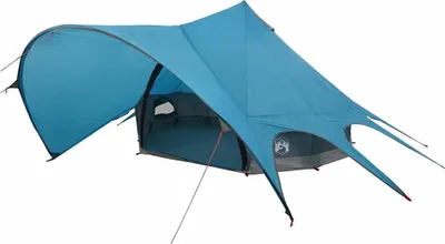 Zdjęcie produktu dla Namiot tipi vidaXL dla 3 osób, niebiesko-szary, 312 x 312 x 197 cm