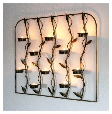 Produktbild von Wandteelichthalter aus Metall 53 cm