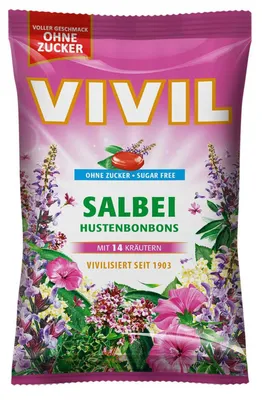 Image de VIVIL® 2370 VIVIL® Salbei ohne Zucker Bonbons 120,0 g