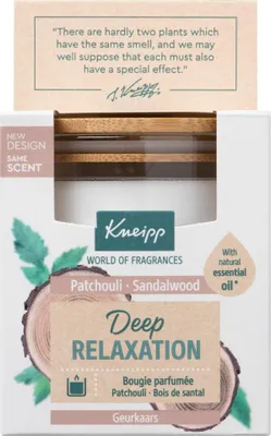Produktbild von Kneipp - Duftkerze - Tiefenentspannung - Sandelholz & Patchouli - 20 Stunden Brenndauer - 1 Stück