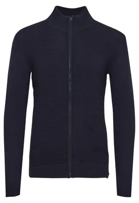 Produktbild von INDICODE IDRickert Herren Strickjacke Cardigan Grobstrick mit Stehkragen Reißverschluss Baumwollmischung Regular fit