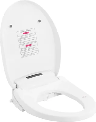 Immagine prodotto di Sedile per WC - Bidet intelligente - Sedile riscaldabile - Diverse modalità di pulizia - Luce notturna a LED - Telecomando - Plastica - Bianco