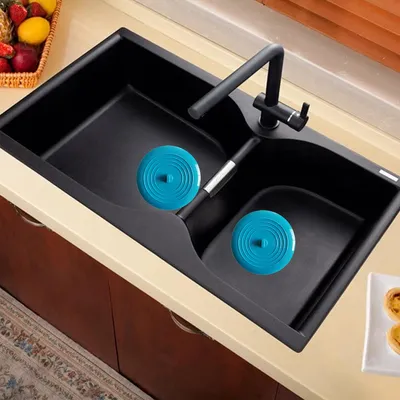 Obrázek produktu pro Silikonová zátka do vany, 15 cm, univerzální pro kuchyň a koupelnu, vodotěsná, odolná proti plísním, těsnící