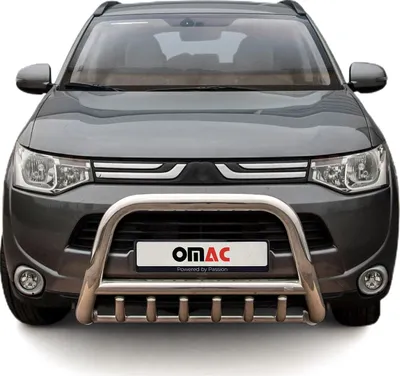 Obrázok produktu pre Ochranná lišta predného nárazníka pre Mitsubishi Outlander 2012-2015 ABE steel silver