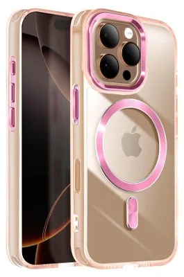 Produktbild von Avizar, MagSafe Hülle für Apple iPhone 16 Pro Cristal Color, Champagnerrosa