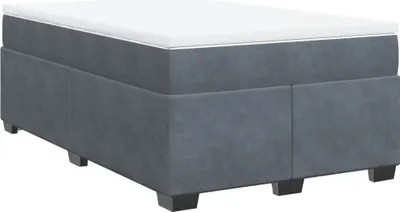 Productafbeelding van vidaXL Boxspringbed met matras, donkergrijs, 120x190 cm, fluweel