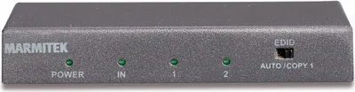 Produktbild von HDMI Splitter 4K60 - Marmitek Split 612 UHD 2.0 - 1 Ein / 2 Aus - Ultra HD - HDMI Verteiler - 3840 x 2160 - 60 Hz - HDR - Chroma Farben - 18 Gbs - HDCP 2.2 - EDID Schalter - Eingebaute Verstärker