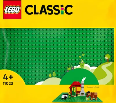 Produktbild von LEGO 11023 Classic Grüne Bauplatte, quadratische Grundplatte mit 32x32 Noppen als Basis für Konstruktionen und für weitere LEGO Sets