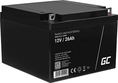 Produktbild von Green Cell® AGM 12V 26Ah Akku VRLA Blei-Batterie Bleiakku Ersatzakku Gelakku Akkubatterie Zyklenfest Unbemann Caravan | Photovoltaik | Rollstuhl | Solarspeicher| Solarbatterie | Solarpanel | Wohnwagen