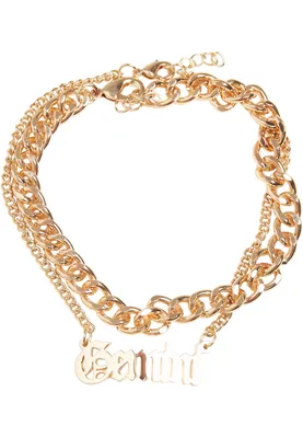 Produktbild von Urban Classics Zodiac Fußkettchen Golden S-M Mann Golden S-M