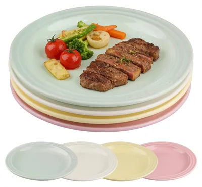 Obrázok produktu pre SolidKeus – Súprava 4 smaltovaných tanierov, priemer 19 cm
