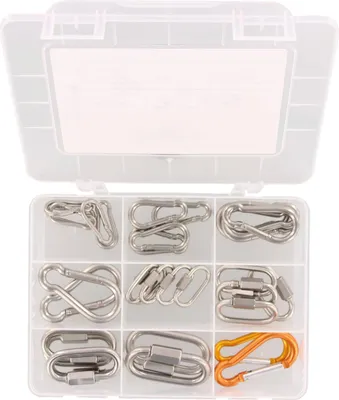 Produktbild von MARINETECH Sortiment Karabinerhaken & Verbinder, 8152174010, A4, 4-8 mm, 32-teilig
