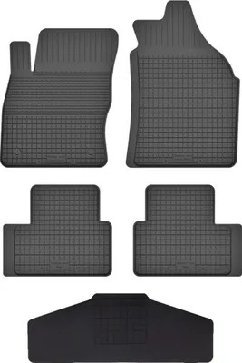 Produktbild von Gummi Fußmatten Set Für: Nissan Qashqai +2 (2007-2013) Gummimatten Schwarz