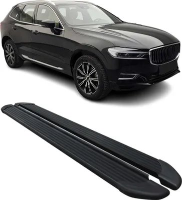 Image de 2017-2024 Volvo XC60 Marchepieds latéraux pédale Noir 2Pcs Aluminium