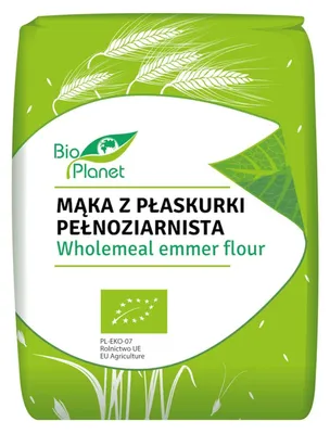 Zdjęcie produktu dla MĄKA Z PŁASKURKI PEŁNOZIARNISTA1 kg -PLANET