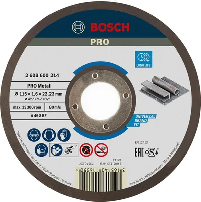 Produktbild von PRO Metal Trennscheibe, 115 x 1.6 x 22.23 mm, gerade, oSa