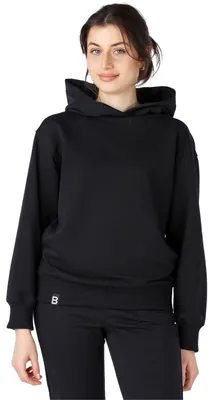 Produktbild von Bellivalini Kapuzenpullover lang Damen Hoodie Pullover BLV210 (Schwarz, XS)