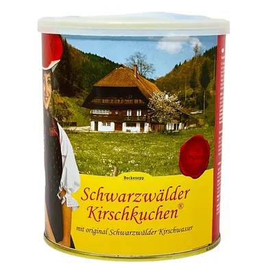 Zdjęcie produktu dla Beckesepp, tort Schwarzwaldzka w puszce, 380g. Idealny prezent