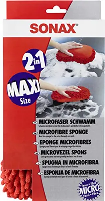 Produktbild von Sonax 04281000, Rot, Rechteckig, Mikrofaser, Auto, Handwäsche, Einfarbig