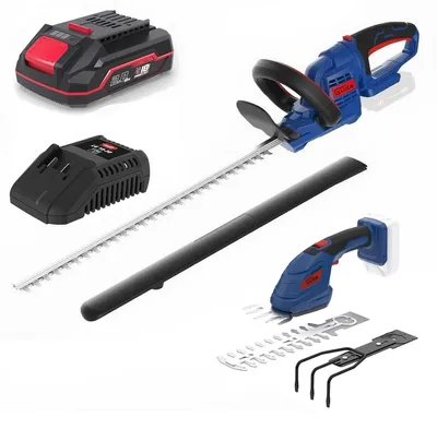 Produktbild von Güde Heckenschere HS 18-201-05 + Akku 2.0 Ah & Ladegerät E³ Akkusystem