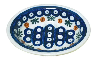 Produktbild von Seifenschale - blaues Muster