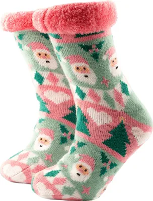 Produktbild von Textino Haussocken Jolly Santa 22x18x10 cm Rosa