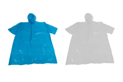 Produktbild von Regenponcho für Erwachsene HDPE-Folie 2-fbg. sort.