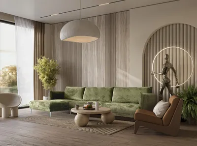 Produktbild von Ecksofa Designersofa MADISON Stoff Tender Way Grün Ottomane Links