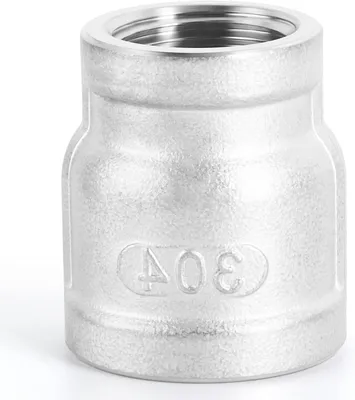 Productafbeelding van Verloopkoppeling - Pijpverbinders - Leidingen Veranderen - Roestvrij Staal - 1" x 3/4" - Zilver