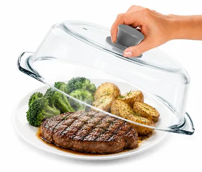 Mikrowellenabdeckung aus Glas, transparent, universell