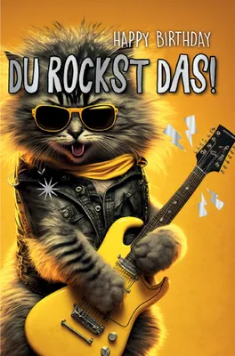 Zdjęcie produktu dla CACTUS 11-18178 Kartka urodzinowa CACTUS - humorystyczny "Kot"