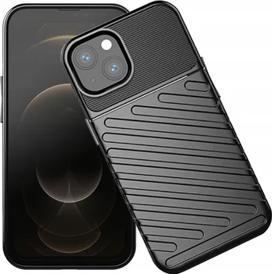 Obrázek produktu pro Silikonové pouzdro Thunder Flexibilní Robustní, pro iPhone 13 mini, černé