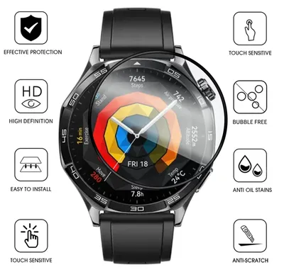 Immagine prodotto di Per Huawei Watch GT 5 41mm Plexiglas HD Display Full Pellicola di protezione trasparente