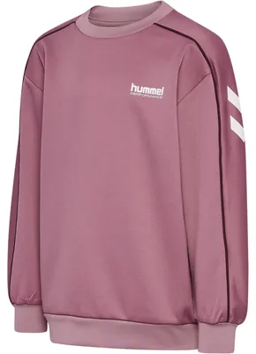 Image de T-shirt à col rond Hummel Hmljr en interlock - mauve mélancolique, taille : 10-16