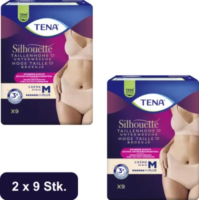 Produktbild von TENA - Silhouette Plus Crème  M - 2x9 Stk.