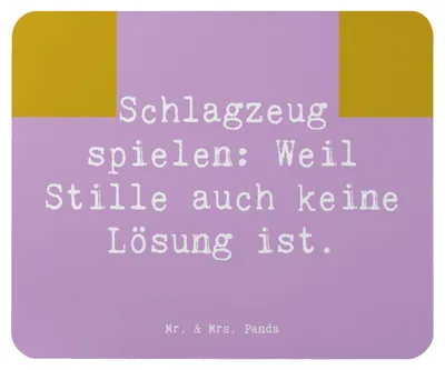 Produktbild von Mr. & Mrs. Panda Mauspad Spruch Schlagzeug Magie - Lavendeltraum - Geschenk, Mousepad, Musik, Schlagzeuger, pc, Musiker, Band, Beats, Instrument, Mouse Pad, Dynamik