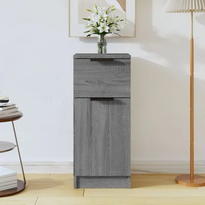 Immagine prodotto di vidaXL Credenza Grigio Sonoma 30x30x70 cm Materiale a base di legno
