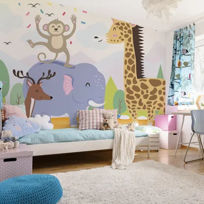Produktbild von Muralo XXL Vlies FOTOTAPETE TIERE Sonne Elefant Affe (B) 300 cm x (H) 210 cm Tapete Wandtapete WOHNZIMMER SCHLAFZIMMER 4832