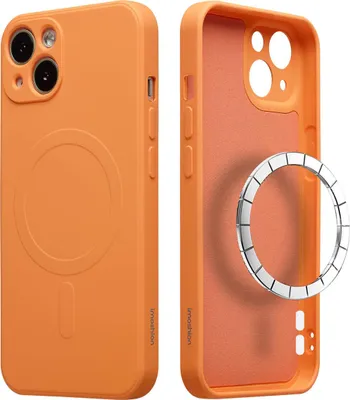 Zdjęcie produktu dla imoshion Color Backcover z MagSafe dla Apple iPhone 15 - Pomarańczowy