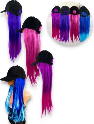 Image de bonnet de perruque pour cheveux raides 60cm 750724