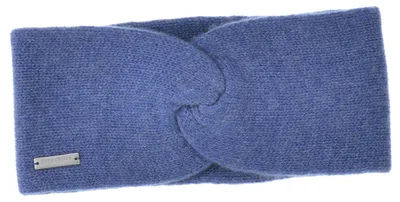 Seeberger Edles Stirnband aus reinem Cashmere in blau