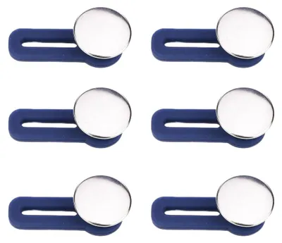 Produktbild von 8er-Pack Bundverlängerungsknöpfe, elastische Metallknöpfe, Bundvergrößerungsknöpfe, einziehbare Knöpfe für Jeans, Hemden, Hosen und Anzughosen
