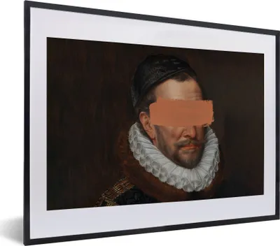 Produktbild von MuchoWow® Gerahmtes Poster Wilhelm von Oranien - Adriaen Thomasz - Gemälde 40x30 cm - Poster mit Schwarzem Bilderrahmen Wandposter Rahmen Foto Bilder - Bilderrahmen - Poster im Rahmen