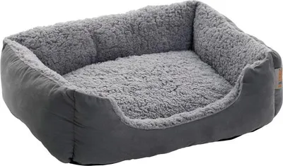 Produktbild von Hundebett Hundekissen Hundekorb 90x70x20 cm Haustierbett Tierbett Hundesofa Grau