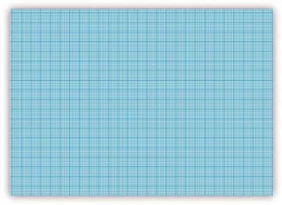 Produktbild von Millimeterpapier Block DIN A2 (594 x 420 mm) 25 Blatt, links + rechts verleimt (blau)
