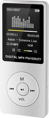 Obrázek produktu pro Sport MP4 MP3 Musik-Player Mini Walkman Student 1,8 Zoll Bildschirm Karte MP4 (weiß) Datenkabel + Kopfhörerkabel