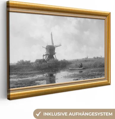 Zdjęcie produktu dla OneMillionCanvasses® - Obrazy na płótnie - 140x90 cm, Malarz - Sztuka - Złoto - Rama, Druk na ścianie Dekoracja ścienna