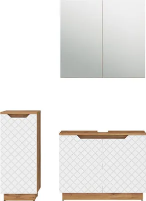 Image de Meubles bain Vicco Lotta Blanc 3 pièces, Model 59538